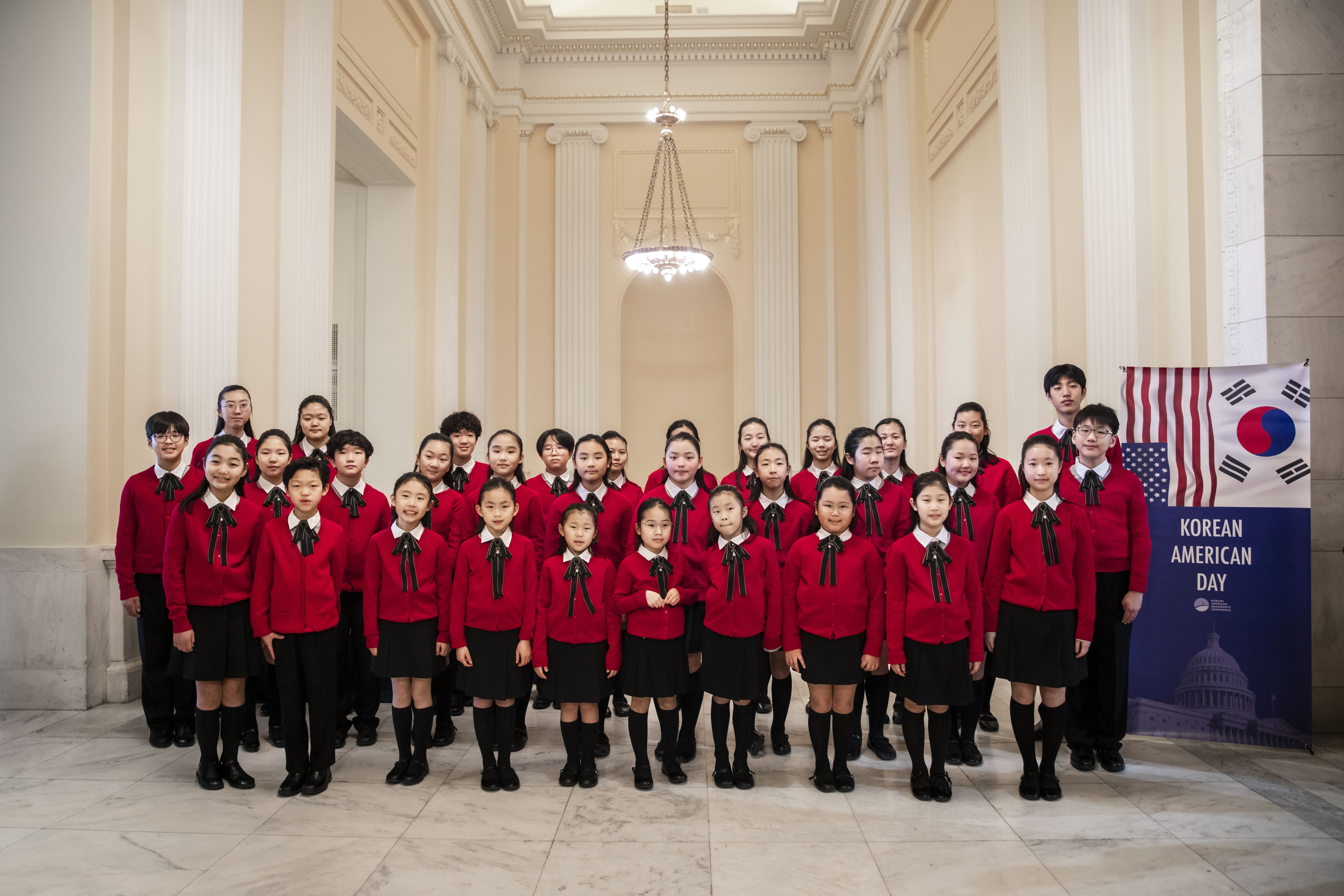 [뉴저지한국학교 어린이합창단] 한국계 미국인 차세대의 목소리, 미의회 초청공연